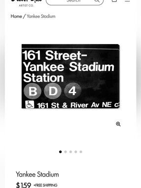 Oliver Gal Yankee Stadium Canvas